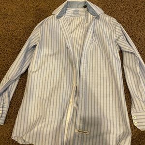 Long sleeve button down shirt.